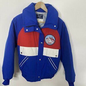 Vintage Esso Strathcona Oil Refinery Snap Jacket Mint Bomber Oil Men S/M Alberta